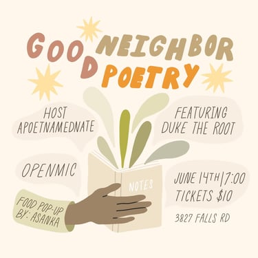 Good Poetry | June 14th at good neighbor