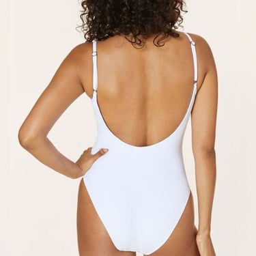 Andie Swim The Laguna Ribbed One Piece - White