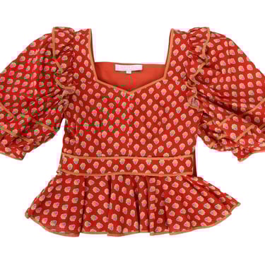 Hunter Bell Blayne Peplum Blouse