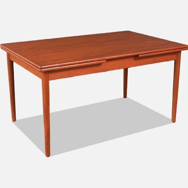 Hans J. Wegner Draw-Leaf teak Dining Table for Andreas Tuck