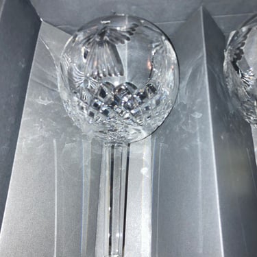 2 Waterford toasting goblets, the millennium collection, cut crystal goblets special edition 2000, mint condition 