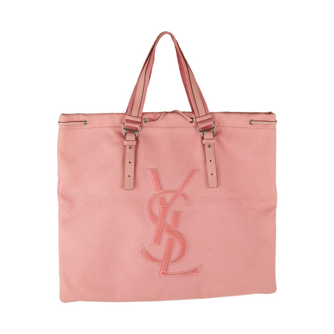 YSL Pink Canvas Logo Tote Treasures of NYC New York, NY