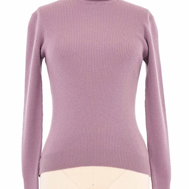 Yves Saint Laurent Dusty Purple Turtleneck Sweater