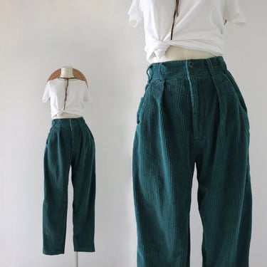 high waist corduroy trousers - 26 