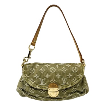 Louis Vuitton Olive Denim Shoulder Bag