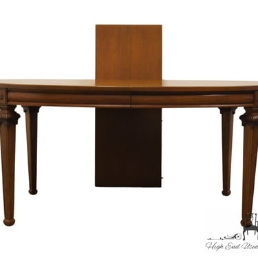 HIGH END Italian Provincial 86" Oval Dining Table w. Bookmatched Top 360-3735 