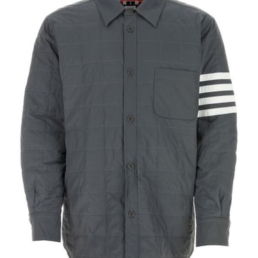 Thom Browne Man Dark Grey Polyester Down Jacket