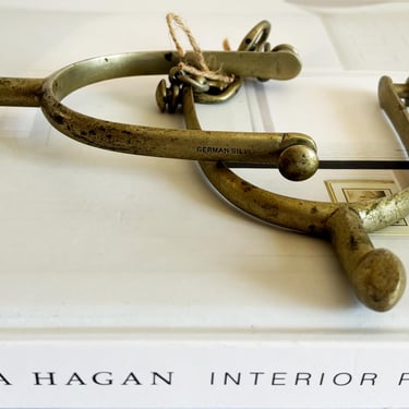 1950s Vintage German Silver Spurs 