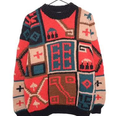 Colorblock Wool Sweater
