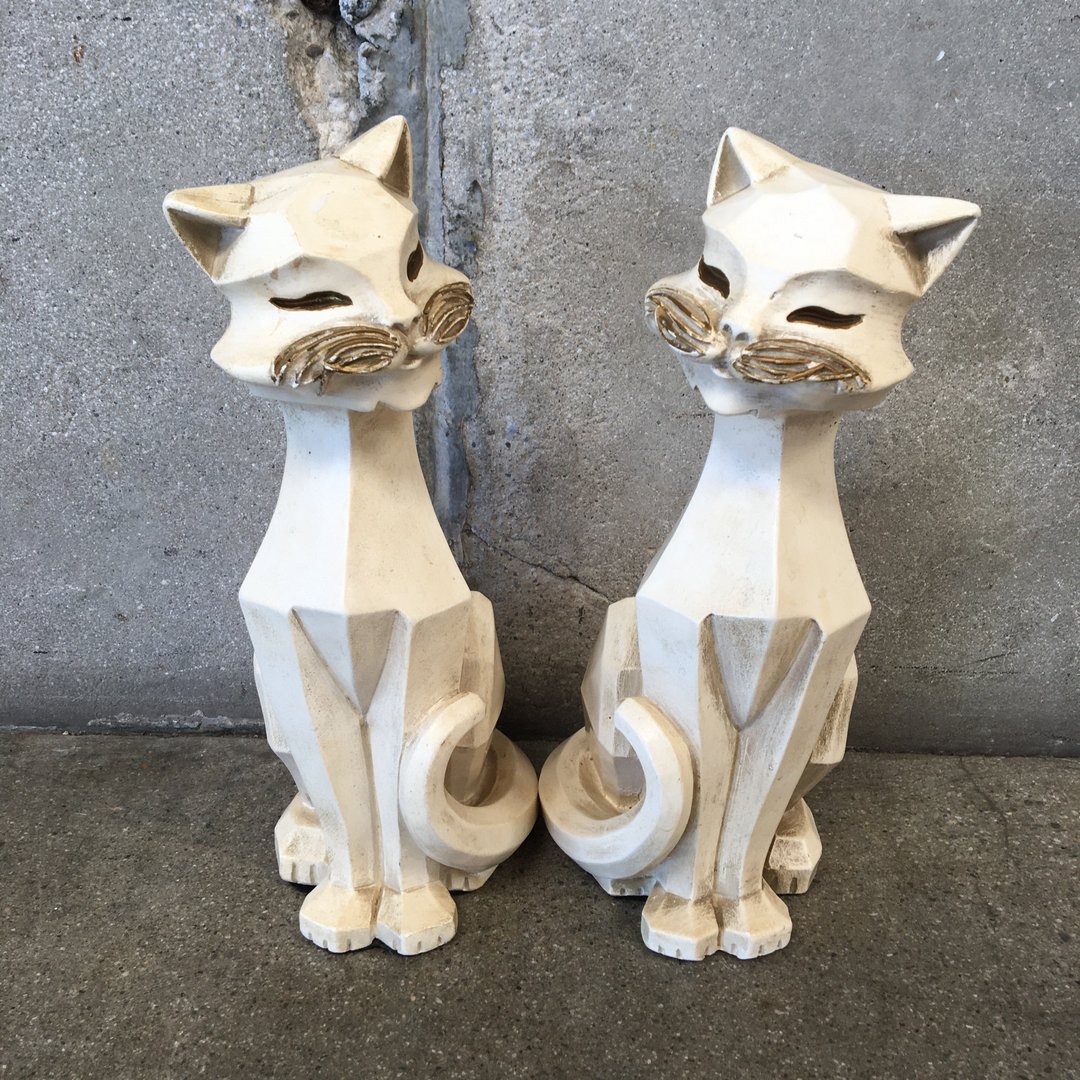 Shops MIDCENTURY UNIVERSAL STATUARY CORPORATION CHALKWARE CAT