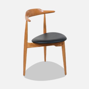 Hans J. Wegner Model-4103 Oak & Leather Desk Chair for Fritz Hansen
