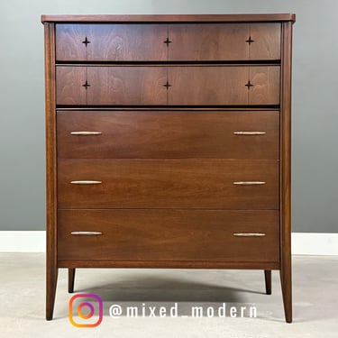 Broyhill Saga Walnut Tall Dresser 