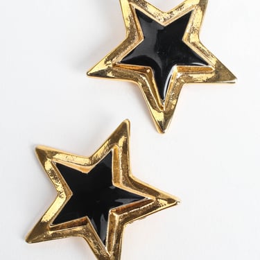 Enamel Star Plate Earrings
