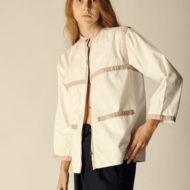 Ysl Two Tone Cotton Blouse