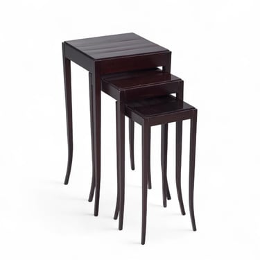 Barbara Barry for Baker Mahogany Nesting Tables - Set of 3 