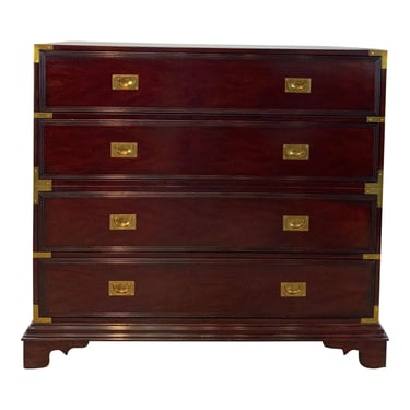 Ralph Lauren Campaign Style Mahogany Finished Shotwell Dresser