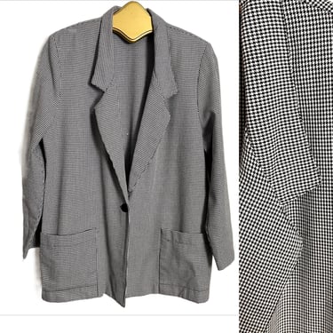 Briggs NY unstructured houndstooth jacket - size 14 