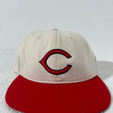 Vintage Cincinnati Reds Roman Pro Fitted Hat Sz. 7 1/2