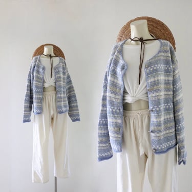 relaxed cotton cardigan - m 