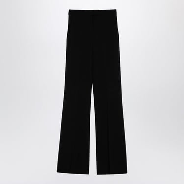 Max Mara Black Viscose Blend Trousers Women