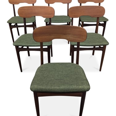 6 Teak Dining Chairs - 082412