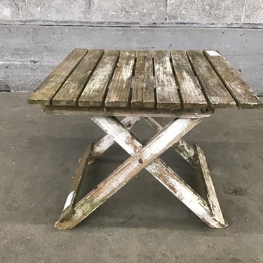 Folding Wood Side Table (Seattle)