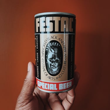 Vintage Rare Commemorative FESTAC Beer Can (1977)