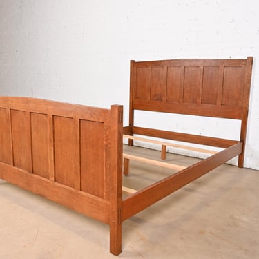 Stickley Mission Oak Arts & Crafts Queen Size Bed