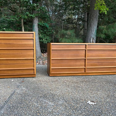 Mid Century Dresser Set by T.H. Robsjohn Gibbings for Widdicomb 