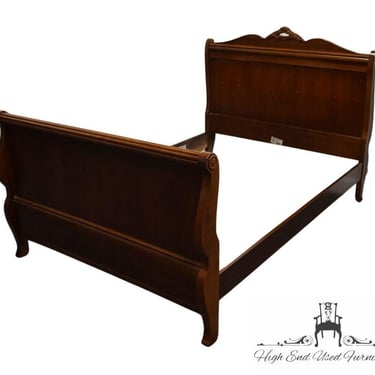 STANLEY FURNITURE Solid Cherry Traditional Victorian Inspired Full Size Sleigh Bed 102-14 