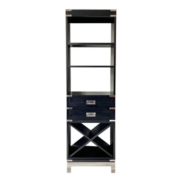 Campaign Style Etagere Room Divider 