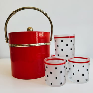 Carmella's Red + Gold Ice Bucket