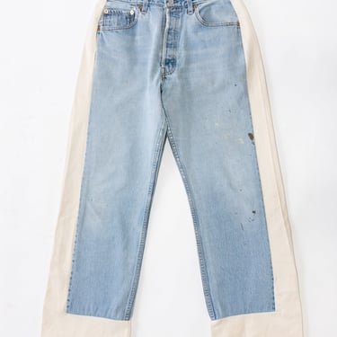 Vintage Reworked Slouch Jean in Indigo and Natural Size 25