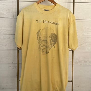 vintage The Cranshaw faded yellow t shirt 