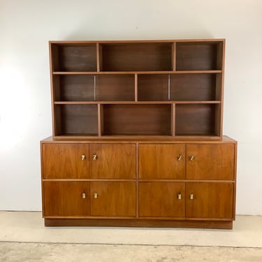 Mid-Century Sideboard for LP Record Storage with Shelf Topper 