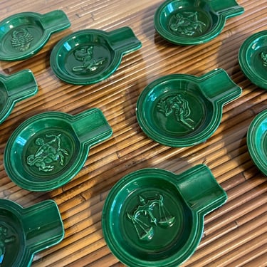 A wonderful collection of small Mid Century ashtrays 