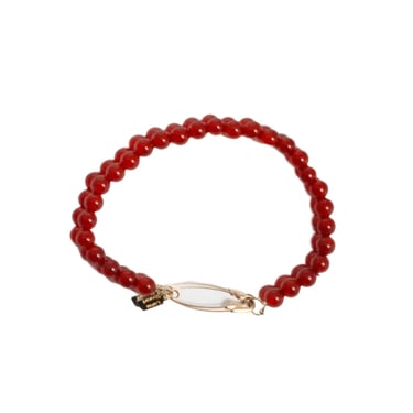 Loren Stewart Stone Safety Pin Bracelet - Red