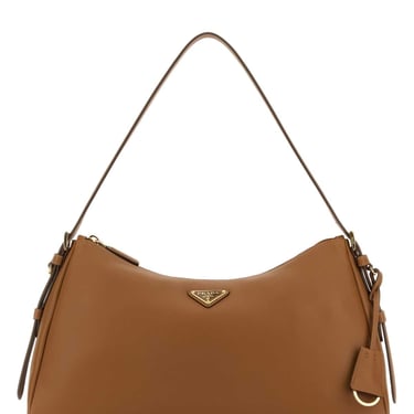 Prada Women Caramel Leather Shoulder Bag