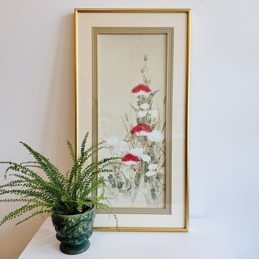 Red and White Poppies