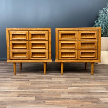 Mid-Century Modern “Campatica” Brutalist Night Stands by Drexel, c.1960’s 