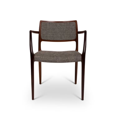 Vintage Danish Mid-Century 65 Rosewood Arm Chair by Niels Otto Møller c. 1960 