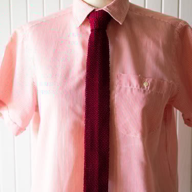 Vintage 1970s Knit Burgundy Silk Necktie