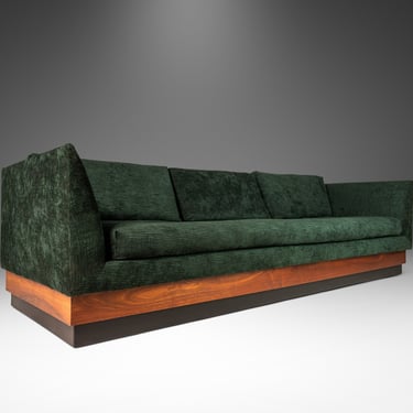 Mid-Century Modern Brutalist Platform Sofa in Walnut by Adrian Pearsall for Craft Associates, USA, c. 1960's 