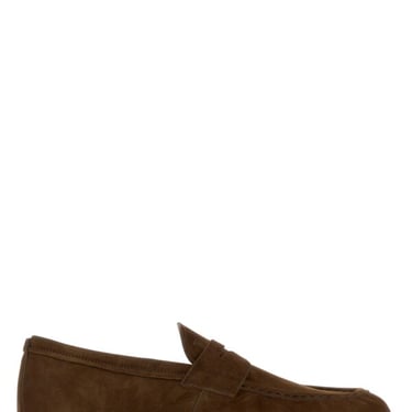 Tod's Men Brown Suede Loafers