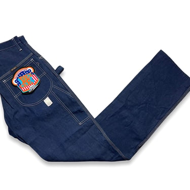 NEW w/ Tags ~ 1970s Vintage DEE CEE Carpenter Jeans ~ measure 26.5 x 36.5 ~ Straight Leg / Triple Stitch Work Pants ~ 27 Waist ~ Deadstock 