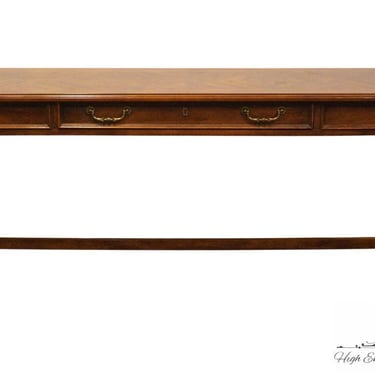 DREXEL FURNITURE Italian Provincial Banded Bookmatched Walnut 56" Accent Console / Sofa Table 596-457 