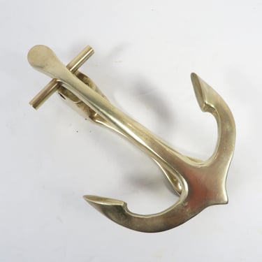 Vintage Brass Anchor DOOR KNOCKER - Brass  Nautical Anchor Door Knocker 