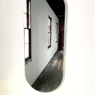 AS IS Photoshoot Racetrack MIrror-Smoke Tint 16" wide x 40" tall- #33 