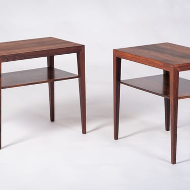 Rosewood Side Tables by Severin Hansen for Haslev Møbelsnedkeri, 1960s, Set of 2 