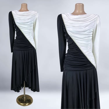 Vintage 80's black & white dress 10 Ultra Dress main image 1